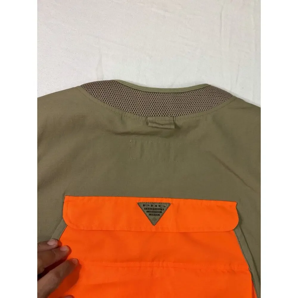 Columbia PHG Hunting Vest Mens Large Blaze Orange Upland Bird Shooting Game Bag